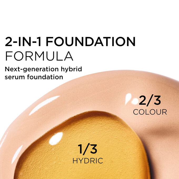 DOUBLE SERUM FOUNDATION &ndash; Fondotinta in siero ibrido, finish luminoso