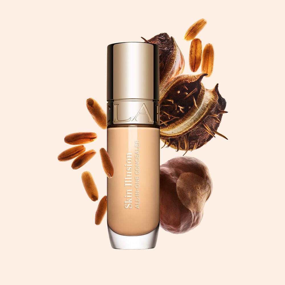 Skin Illusion All-in-One Concealer con ippocastano e zuccheri d'avena, per contribuire a ridurre il gonfiore del contorno occhi e offrire un effetto tensore a lunga durata.