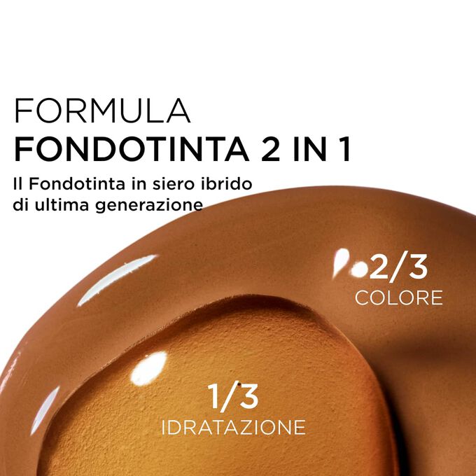 Focus sul mix di due texture: siero e fondotinta nella formula potenziata del fondotinta in siero di Clarins per una coprenza di nuova generazione.