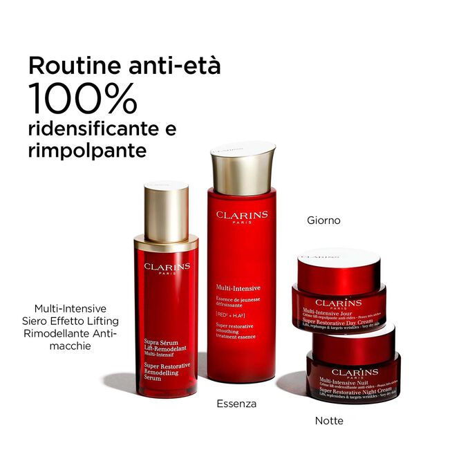 Confezione e packaging di Multi-Intensive Crema Notte - Pelli secche in vetro e plastica riciclati