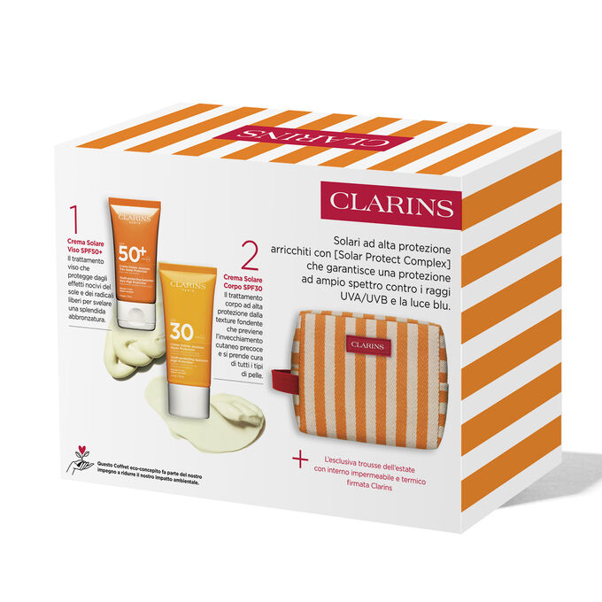 Routine solare viso alta protezione