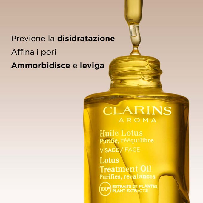 Questo olio viso riequilibrante e idratante previene la disidratazione e tonifica la pelle, donando un incarnato levigato e purificato.