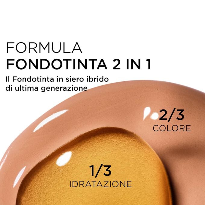 Focus sul mix di due texture: siero e fondotinta nella formula potenziata del fondotinta in siero di Clarins per una coprenza di nuova generazione.