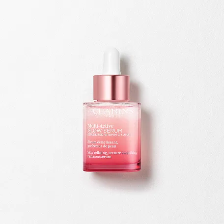 Packshot di Multi-Active GLOW SERUM, che illumina e leviga istantaneamente la grana della pelle