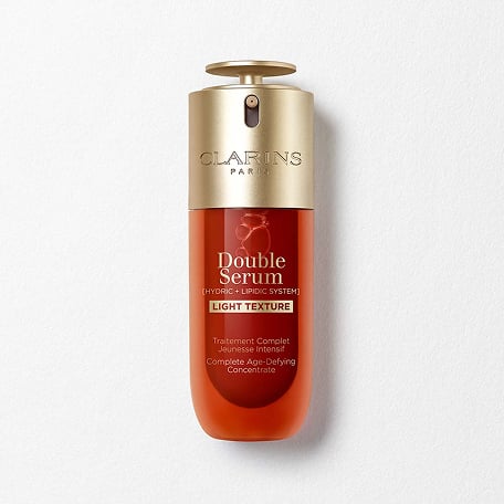 Packshot di Double Serum Light Texture, che rassoda visibilmente la pelle sublimandone la luminosità