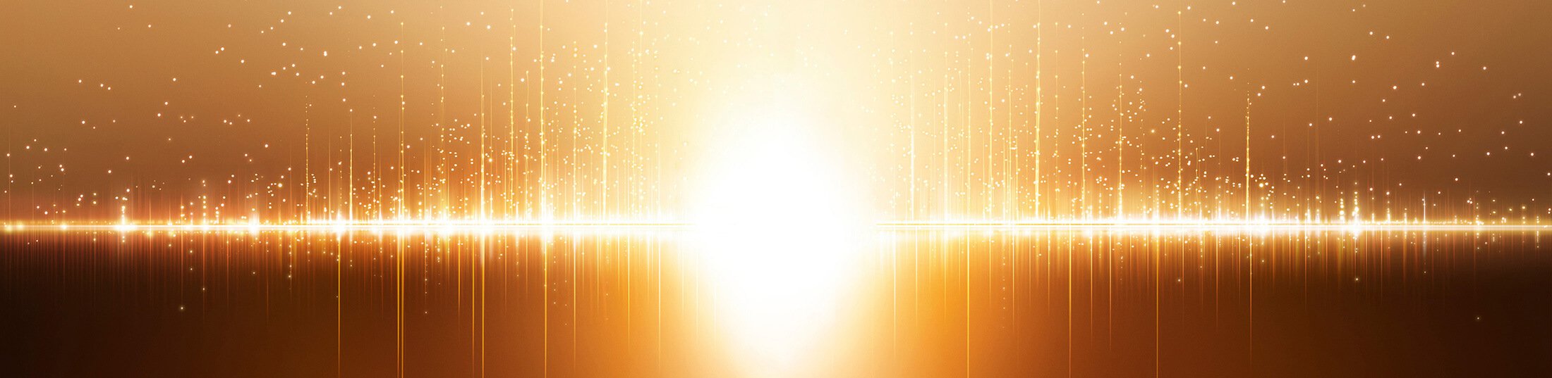 Immagine chiave della campagna Double Serum Light Texture che rappresenta la leggerezza tramite bolle e linee luminose