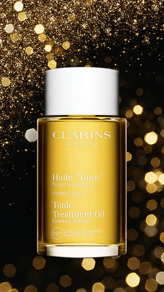 Black Friday Clarins 2025 categoria Cura del corpo packshot Olio Tonicità “Huile Tonic”