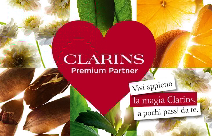 Clarins premium partner  banner