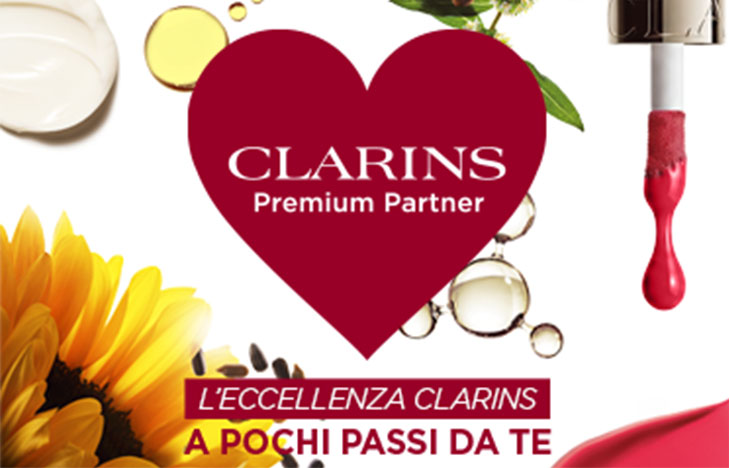 Clarins premium partner  banner