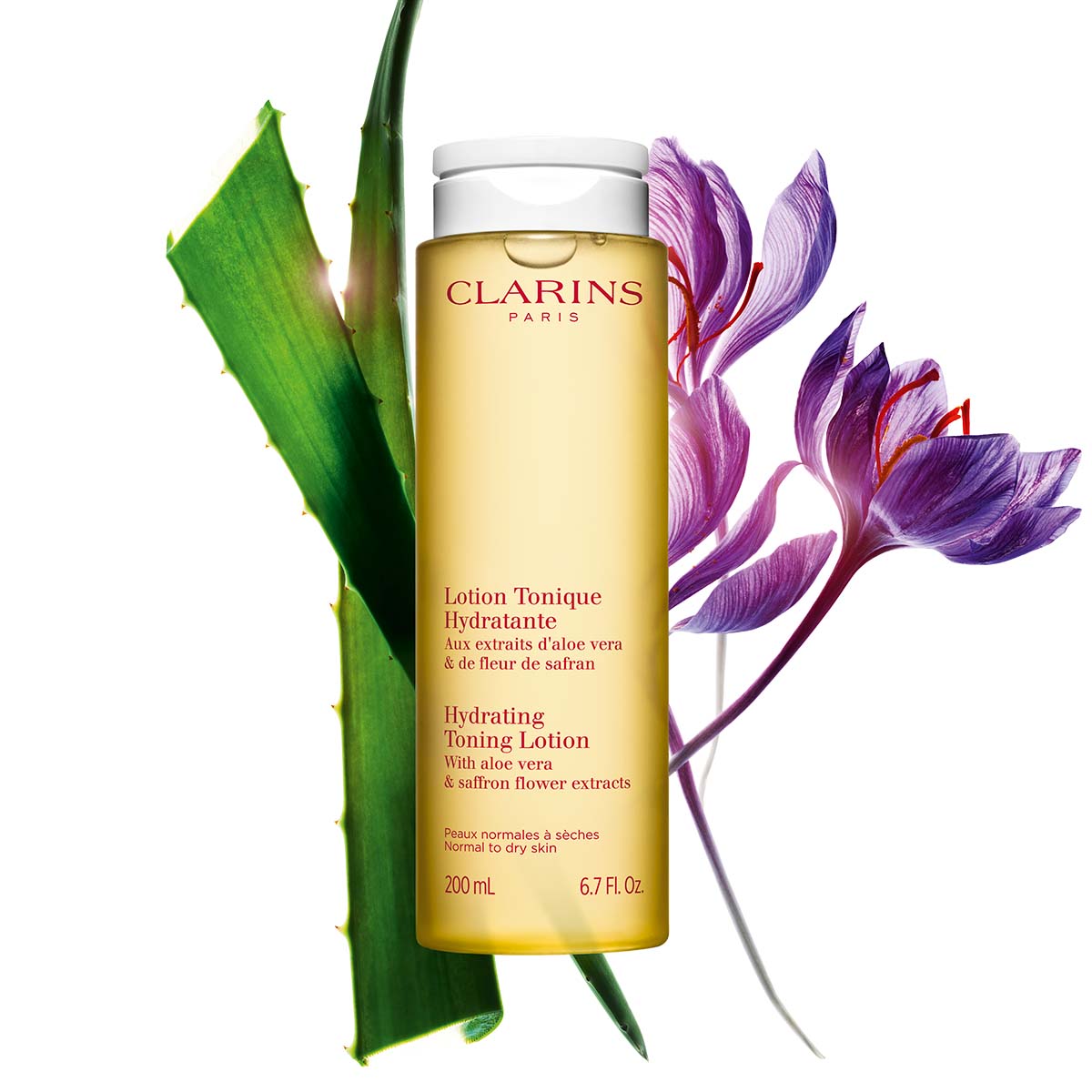 Bottle of Clarins Comforting Toning Lotion 400ml for dry or sensitive skin. - thumbnail 2