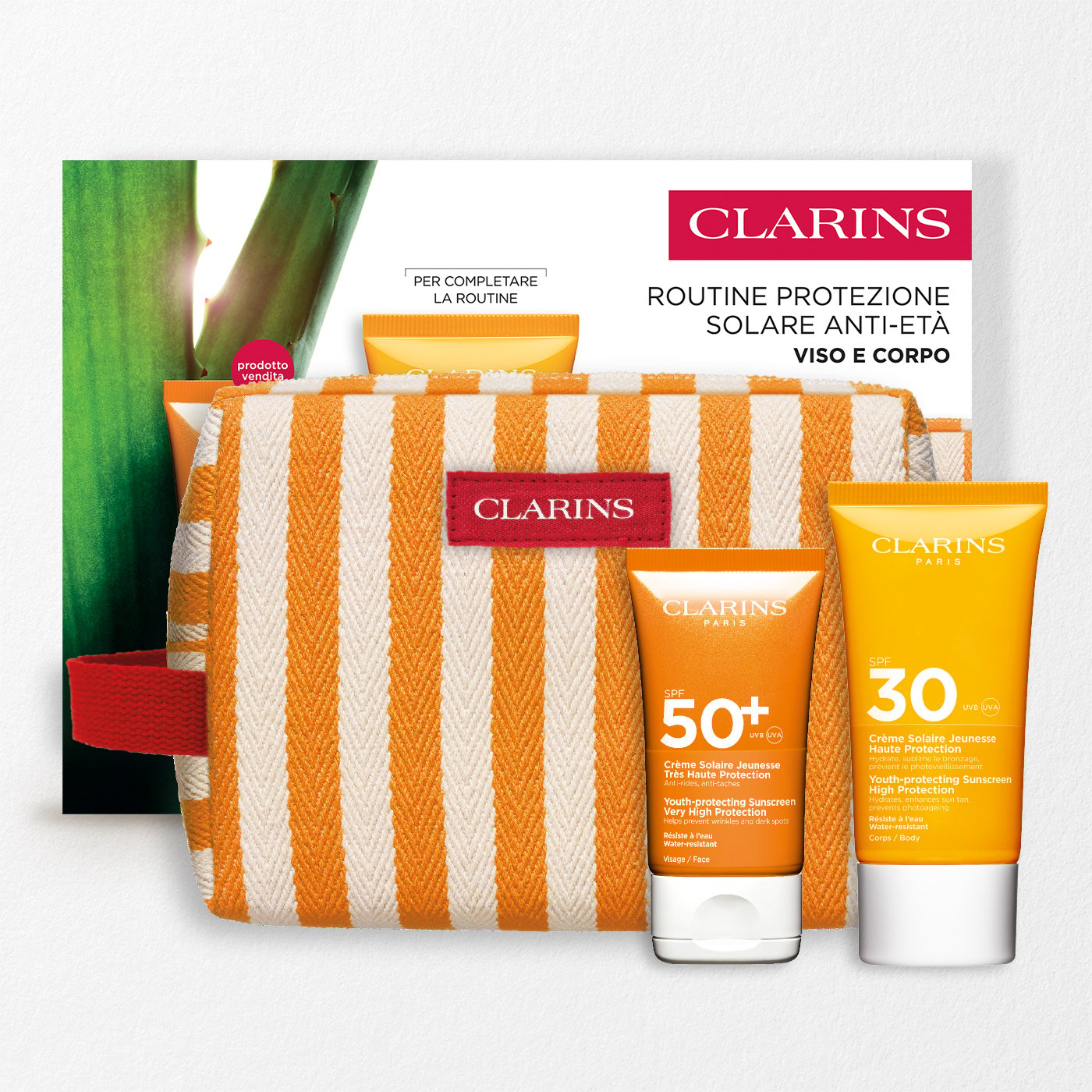 Routine solare viso alta protezione